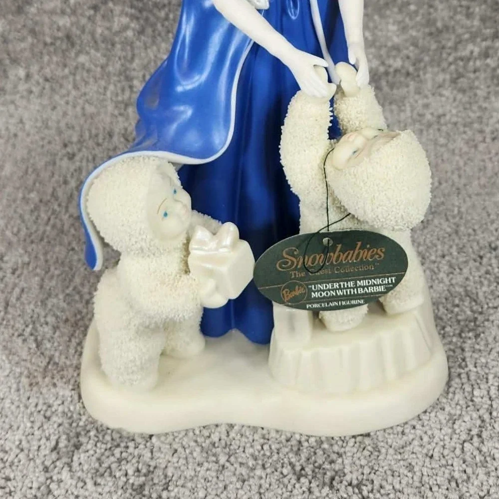 Department‎ 56 Snowbabies Barbie Figurine Blue Under the Midnight Moon 2000